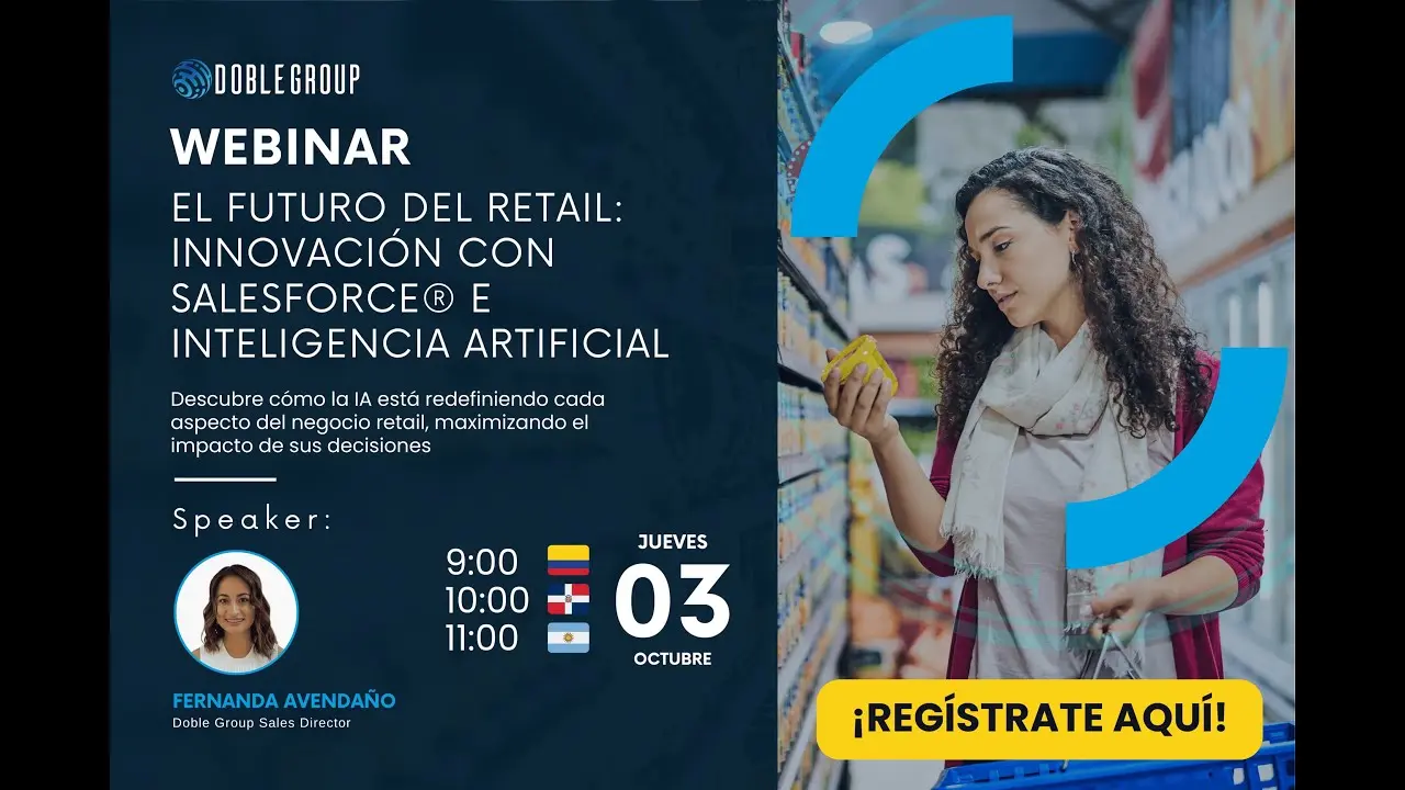 Webinar Cómo la Inteligencia Artificial y Salesforce Revolucionan el Comercio Retail